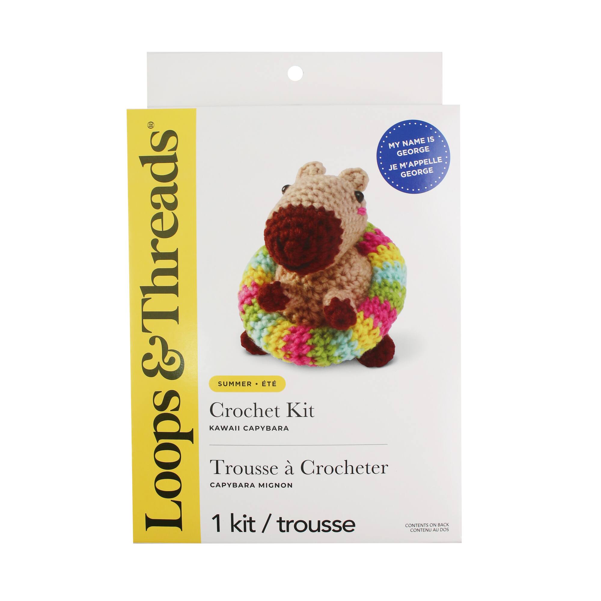 Summer Kawaii Capybara Crochet Kit by Loops & Threads®
